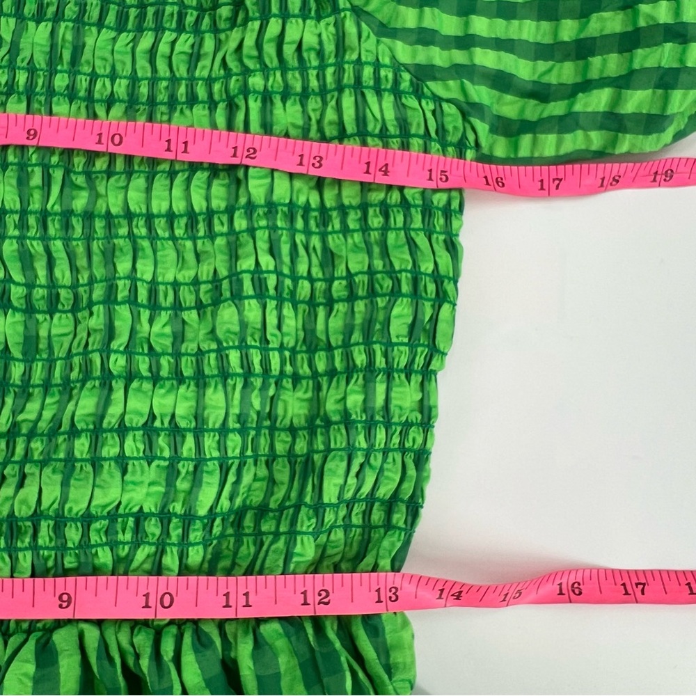 Never Fully Dressed Green Gingham Midi Dress - Picture 8 of 10